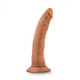 Dr. Skin Glide 7.5in Self Lubricating Dildo Mocha by Blush Novelties - view 4