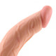 All American Mini Whoppers 5 inches Curved Dong, Balls Beige by NassToys - view 4
