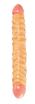 12 inch ivory veined double dildo Adult Toys