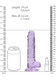 RealShaft Dildo 7in Realistic Dildo W/ Balls Purple by SHOTS AMERICA - view 2