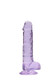 RealShaft Dildo 7in Realistic Dildo W/ Balls Purple by SHOTS AMERICA - view 3