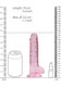 RealShaft Dildo 7in Realistic Dildo W/ Balls Pink by SHOTS AMERICA - view 2