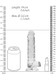 RealShaft Dildo Crystal Clear Dildo W/ Balls 7in by SHOTS AMERICA - view 2