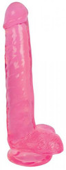 Lollicock 8 inches Slim Stick Dildo Balls Pink Cherry Ice Adult Toys