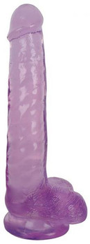 Lollicock 8 inches Slim Stick Dildo Balls Purple Grape Ice Best Sex Toys