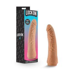 Lock On 7.5in Realistic Lock On Dildo Mocha Adult Toys