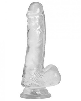 Clear Addiction 7 In Tpe Suction Cup Dong by BMS Enterprises