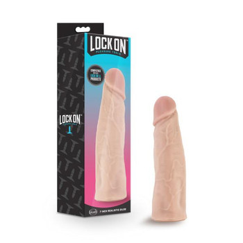 Lock On 7in Realistic Lock On Dildo Vanilla Best Sex Toys