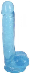 Lollicock 7 inches Slim Stick with Balls Berry Ice Blue Adult Sex Toy