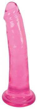 LolliPop Dildo 8 inches Slim Stick Dildo Pink Cherry Ice by Curve Novelties