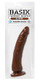 Basix Rubber 7 inches Slim Dong With Suction Cup Brown by Pipedream - Product SKU PD4223 -29
