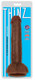 Thinz 8 inches Slim Dong with Balls Chocolate Brown by Curve Toys - Product SKU CN12051711