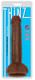 Thinz 8 inches Slim Dong with Balls Chocolate Brown by Curve Toys - view 2