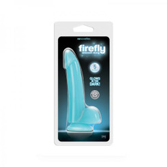 Firefly Smooth Glowing Dong 5in Blue by NS Novelties