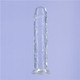 BMS Enterprises Addiction Crystal 8 Vertical Dong Clear Tpe W/ Bullet  inches - Product SKU BMS85220