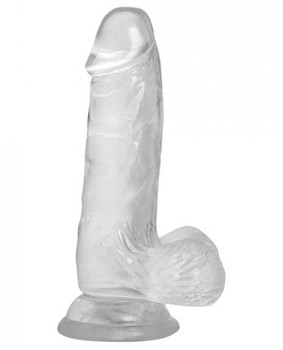Crystal Addiction Dong 6 inches Clear by BMS Enterprises