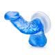 B Yours Sweet N Hard 8 Blue Realistic Dildo by Blush Novelties - view 2