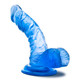 B Yours Sweet N Hard 8 Blue Realistic Dildo by Blush Novelties - view 4