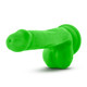 Neo 6 inches Dual Density Cock with Balls Neon Green by Blush Novelties - Product SKU BN59622