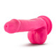 Neo 6 inches Dual Density Cock with Balls Neon Pink by Blush Novelties - Product SKU BN59600