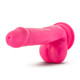 Neo 6 inches Dual Density Penis with Balls Neon Pink by Blush Novelties - view 2