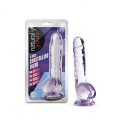 Naturally Yours 8in Amethyst Crystalline Dildo by Blush Novelties