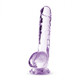 Naturally Yours 8in Amethyst Crystalline Dildo by Blush Novelties - Product SKU BN51501
