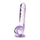 Naturally Yours 8in Amethyst Crystalline Dildo by Blush Novelties - view 2