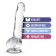 Naturally Yours 8in Diamond Crystalline Dildo by Blush Novelties - view 3