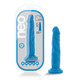 Neo 7.5 inches Dual Density Penis Neon Blue by Blush Novelties - view 4