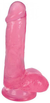 Lollicock 6 inches Slim Stick Dildo Balls Pink Cherry Ice Sex Toys