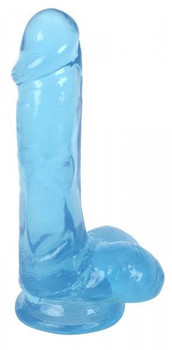 LolliPop Dildo 6 inches Slim Stick Dildo Balls Blue Berry Ice by Curve Toys