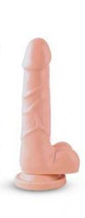 Basic 7 Realistic Dildo Suction Cup Beige Sex Toys