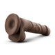 Blush Novelties Dr Skin Basic 7 inches Chocolate Brown Dildo - Product SKU BN58116