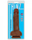 Thinz 7 inches Slim Dong with Balls Chocolate Brown by Curve Toys - Product SKU CN12051411