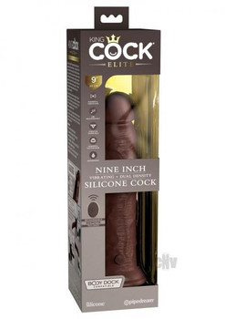 Kc Elite Dual Dense Vibe Cock 9 Brown Adult Toy