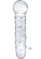 The Ram Glass Dildo Clear by XR Brands