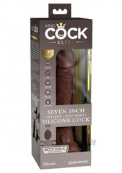 Kc Elite Dual Dense Vibe Cock 7 Brown Sex Toys