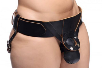 Powerhouse Leather Harness Added Support Adult Sex Toys