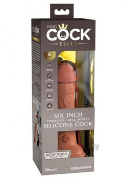 Kc Elite Dual Dense Vibe Penis 6 Tan by Pipedream Products