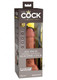 Kc Elite Dual Dense Vibe Penis 6 Tan by Pipedream Products