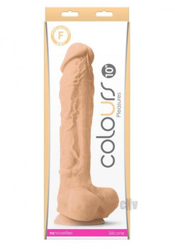 Colours Pleasures Dildo 10 White Best Sex Toy