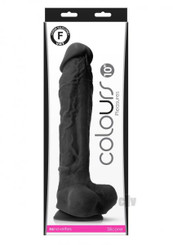 Colours Pleasures Dildo 10 Black by New Sensations