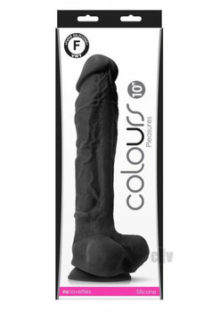 Colours Pleasures Dildo 10 Black by New Sensations