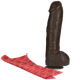Bam Huge Realistic Penis 13 Inch Brown by Doc Johnson