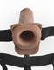 Fetish Fantasy 7 Inches Hollow Rechargeable Strap On Tan by Pipedream Products - view 2