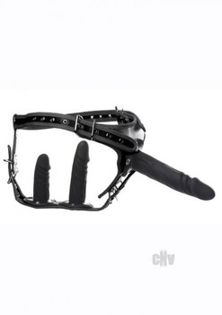 Strict Dbl Pen Strap On Harness Black by XR LLC