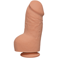 The D Fat D 8 inches With Balls Ultraskyn Beige Dildo Adult Sex Toys