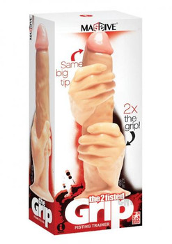 Massive 2 Fisted Grip Dildo Adult Sex Toy