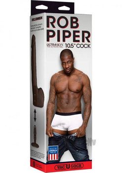 Rob Piper Ultraskyn 10.5 inches Penis Brown Dildo by Doc Johnson